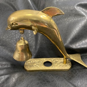 Brass Dolphin Shopkeepers Bell Chime