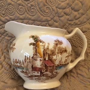Vintage Old Mill Creamer and Gravy Bowl