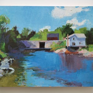Blue Hill, and original one-of-a-kind oil painting