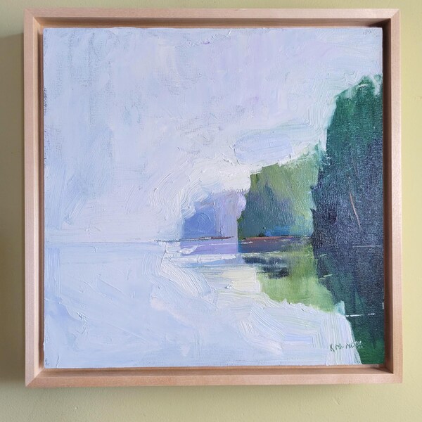 Long Cove Fog, origineel olieverfschilderij van Kate Kern Mundie