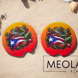 Puerto Rico Flag Car Coaster