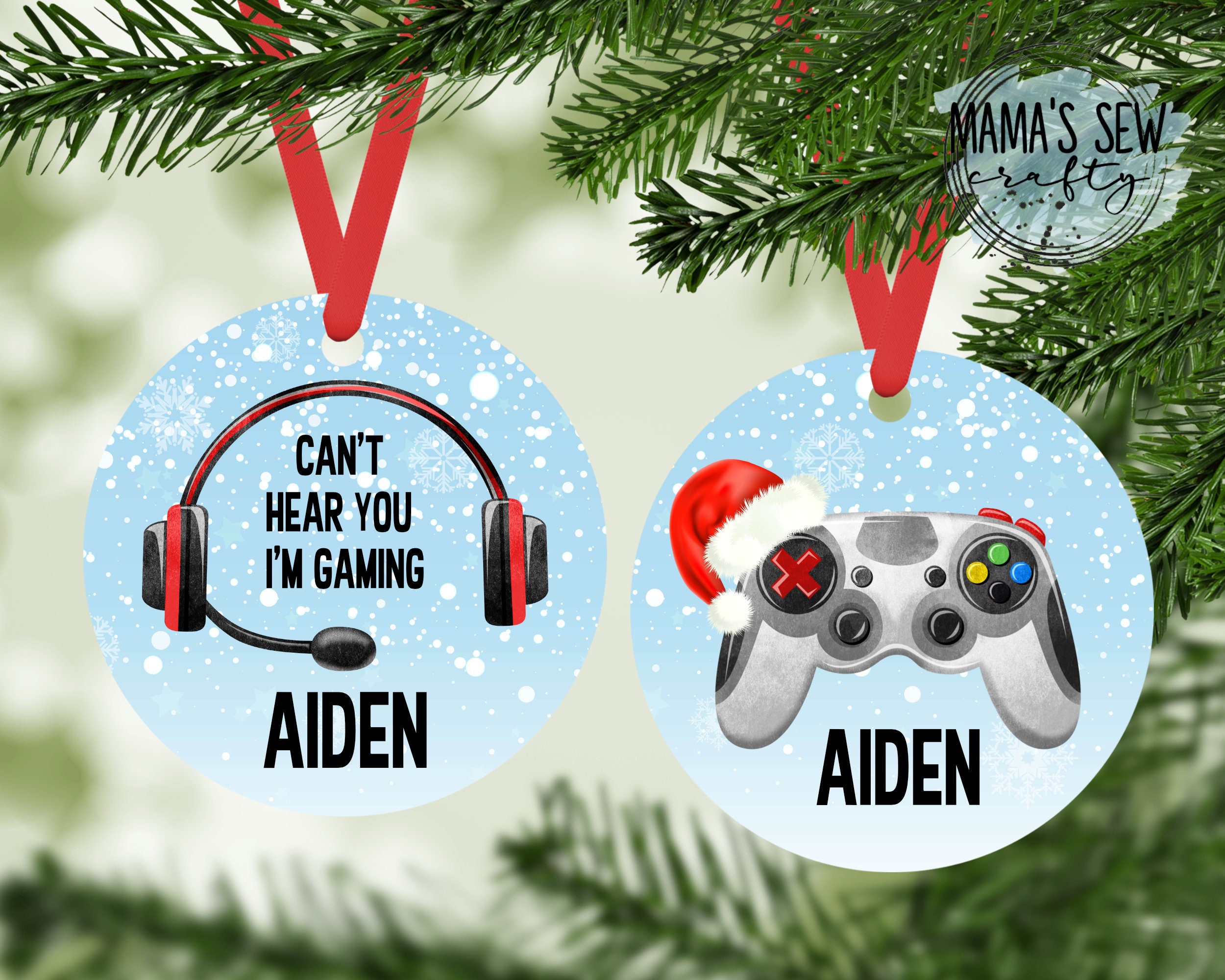 Gamer Christmas Ornaments 