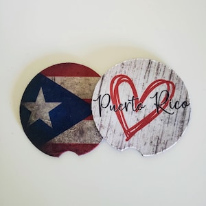 Puerto Rico Flag Car Coaster