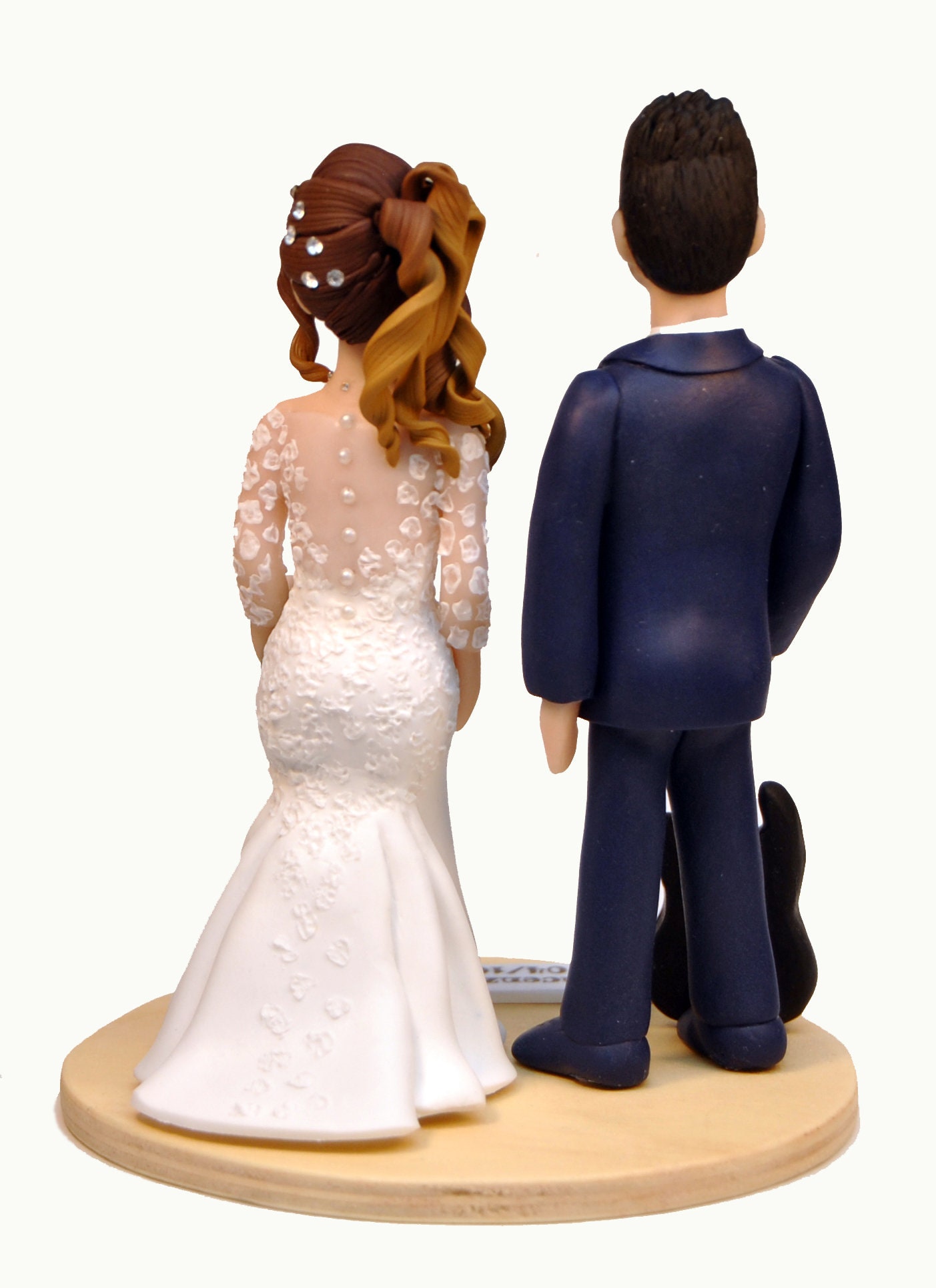 Custom CARTOON potrait wedding cake topper Bride and groom | Etsy