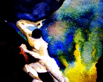 mythology narcissus greek underworld fine art painting print etsy