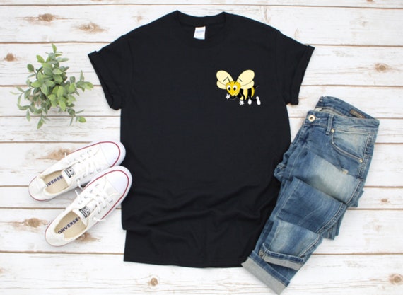 BUMBLE BEE, honey bee, T-shirt, Colorful, cute, Left Chest Logo