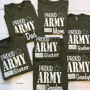 Proud Army Family T-shirts image 4