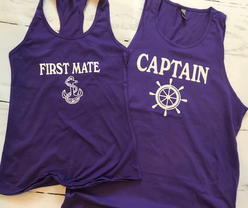 Captain First Mate and Skipper Family T-shirts | Etsy