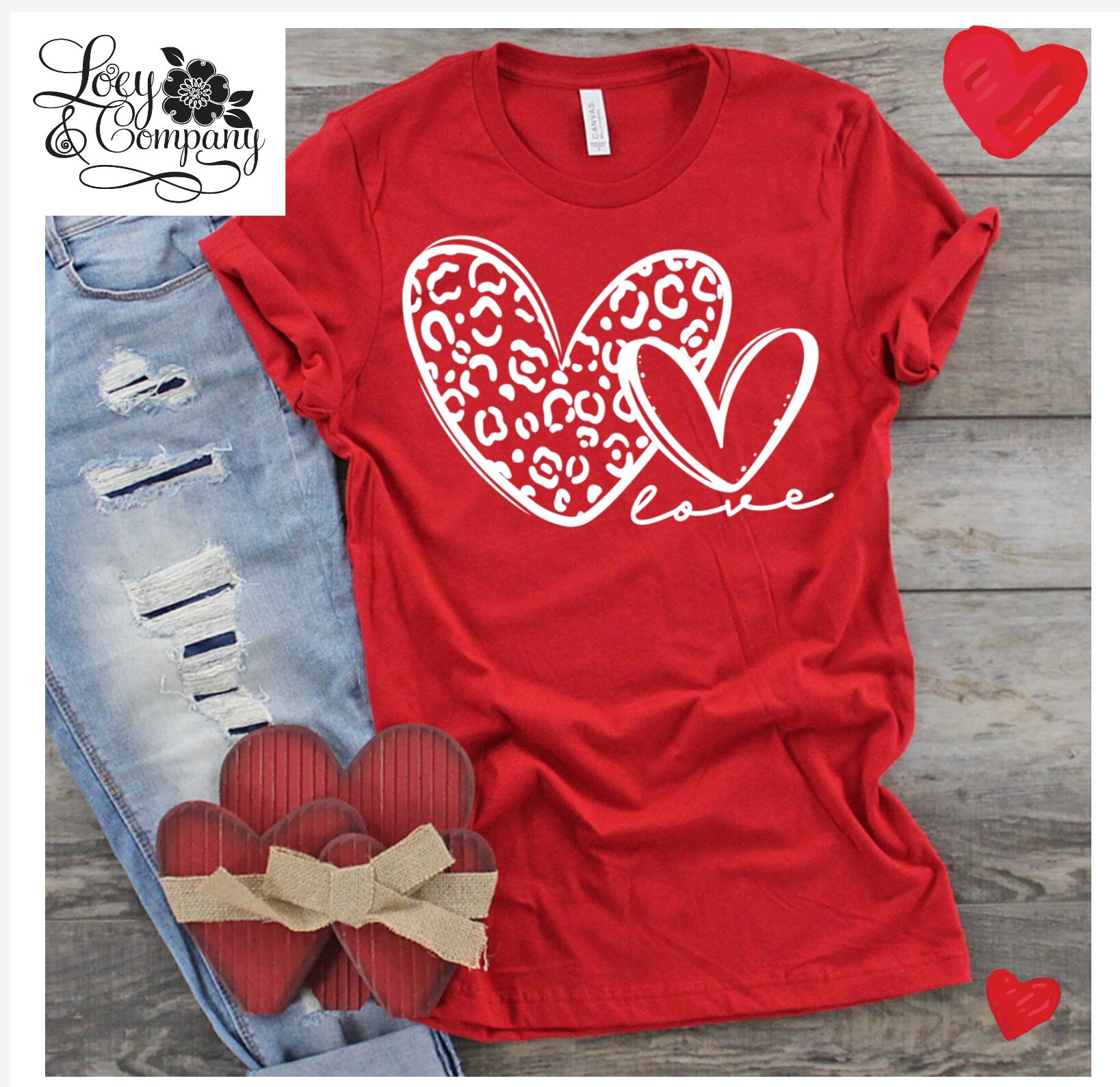 Love Love Love Hearts T-Shirt Love Love Love Hearts T-Shirt