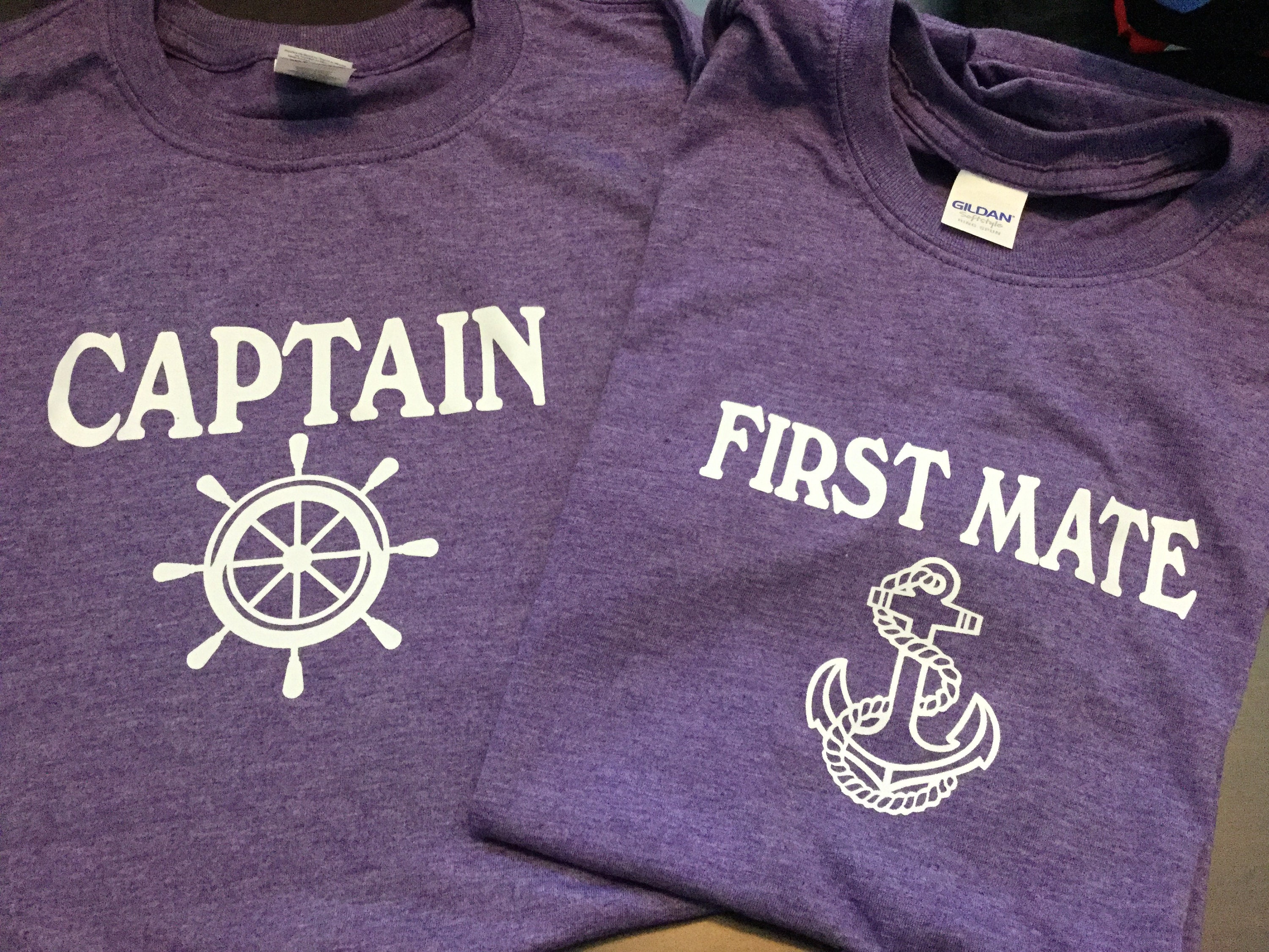 Captain, First Mate and Skipper Tshirts