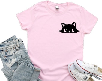Black cat, Cat Mom, Fun Kitty T-shirt