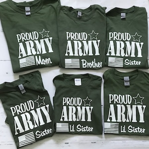 Proud Army Family T-shirts image 6