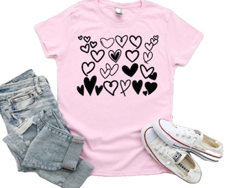 HEARTS and more HEARTS Valentines, Lovers t-shirt