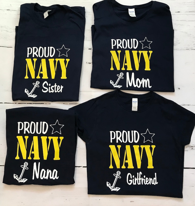 Proud U.S. Navy Family T-shirts image 2