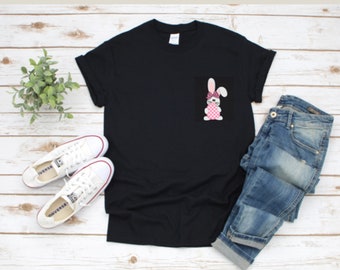 EASTER BUNNY Left chest,T-shirt with bunny