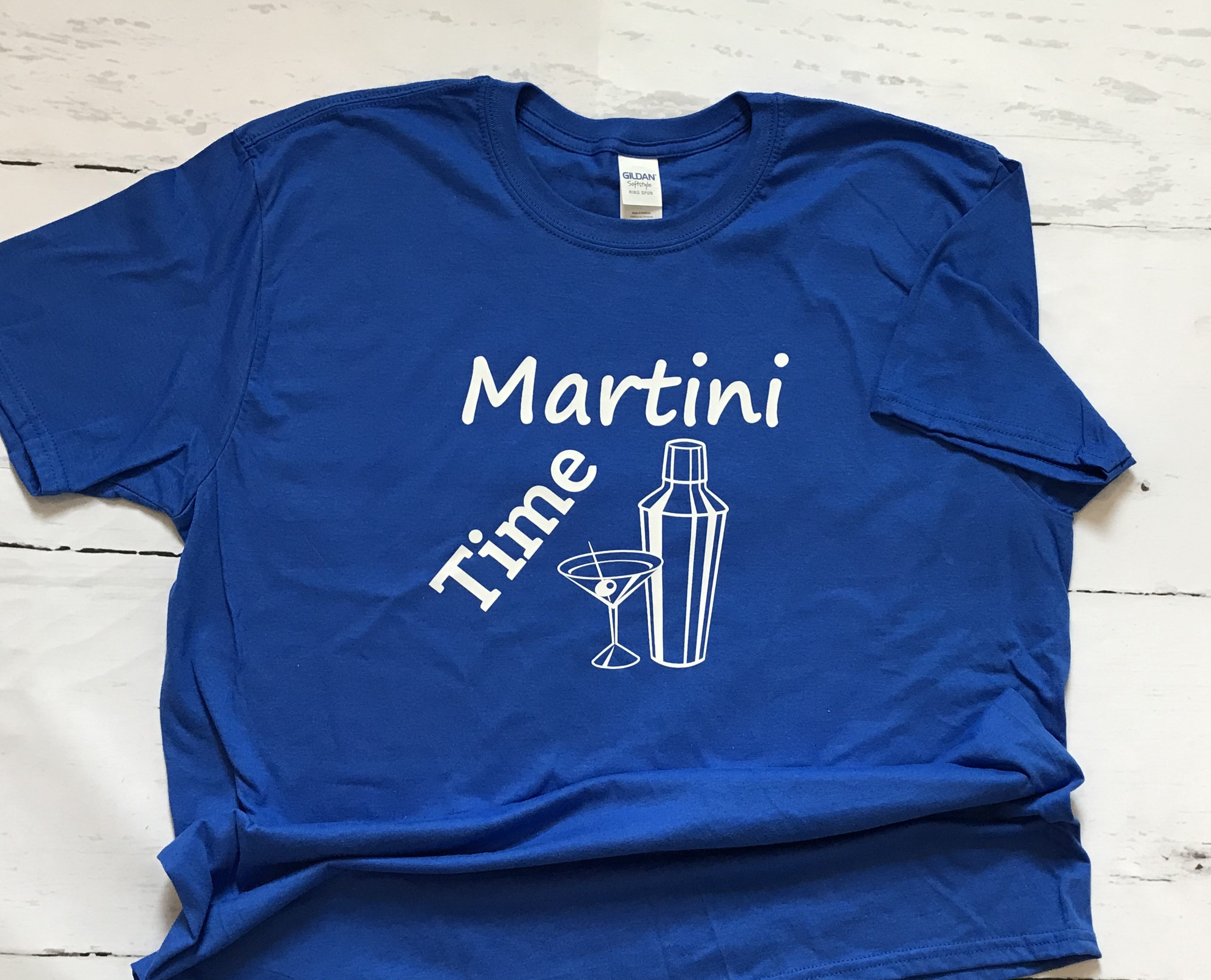 Martini Time Tshirt, martini lovers gift