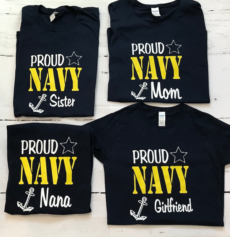 Proud U.S. Navy Family T-shirts image 3