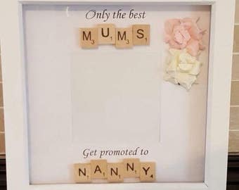 Bespoke Personnalisé Nanny Cadre Photo 6/"x4/" Scrabble Art Cadeau Souvenir