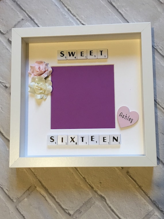 Sweet 16 Photoframe Sweet Sixteen Decorations Sixteeth Birthday Birthday Photoframe 16th Birthday Frame Sweet 16th Decoration