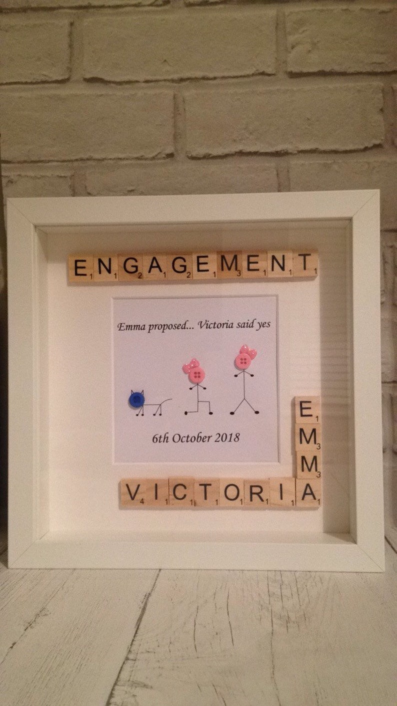 personalized engagement photo frames