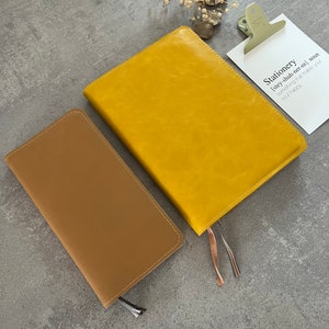 Hobonichi Cover - for week, a6 or a5 format, Planner cover vegan leather