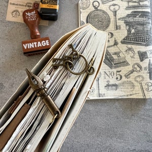 Vintage style diary paper clips, planner accessories