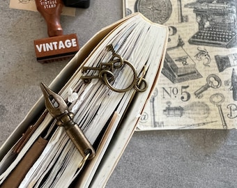 Vintage style diary paper clips, planner accessories