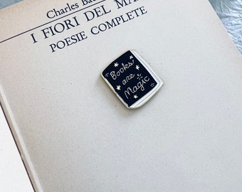 magnetische Anstecknadel für Buchliebhaber, magnetische Buch Anstecknadel