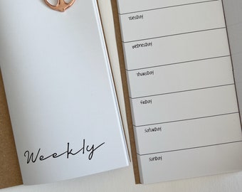 Insertos para cuaderno de viajero, planificador semanal sin fecha, planificador mensual para cuaderno estándar