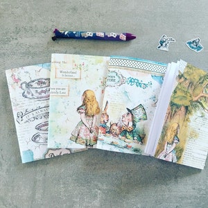 Inserti per Midori traveler's notebook - Alice nel paese delle meraviglie quaderni