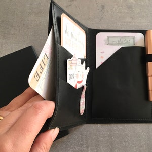 Additional pocket for traveler's notebook, wallet pocket for travel diary- TinaTask