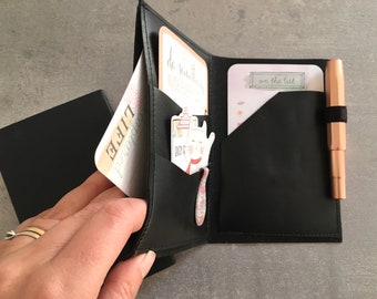 Additional pocket for traveler's notebook, wallet pocket for travel diary- TinaTask