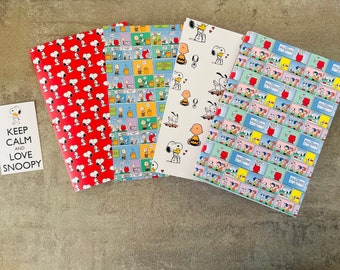 Traveler's Notebook cartoon themed notebooks,  Midori Traveller's Notebooks Insert,  All Sizes, Dot Grid Lined