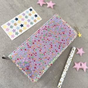 Clear Cover Diary with Pastel Stars, Elegant Hobonichi PVC Cover Weekly, Sterling Ink N2, Kinbor Diary