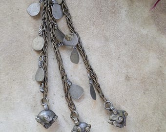 Vintage Kuchi Tribal Dangles Unique Jewelry Supplies Buds Drops 3pcs (22338)