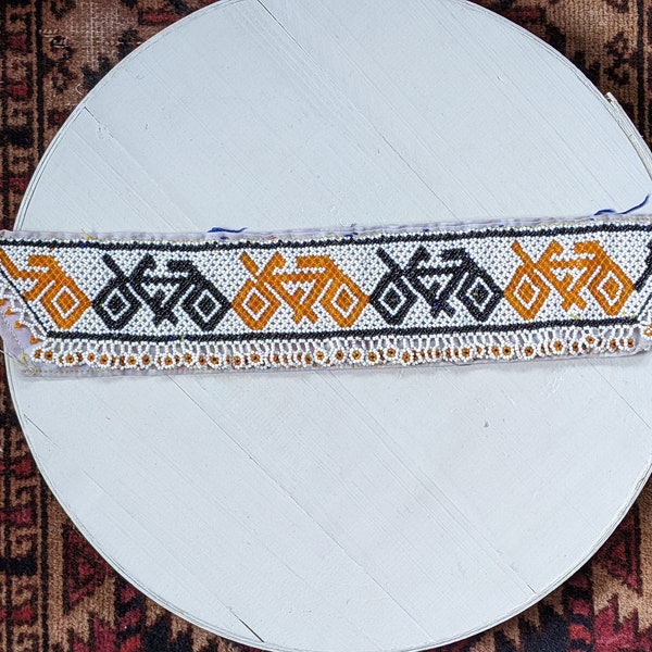 Beaded Afghan Textile Bicycle Ethnic Tribal Kuchi Nomadic Art (#10895)