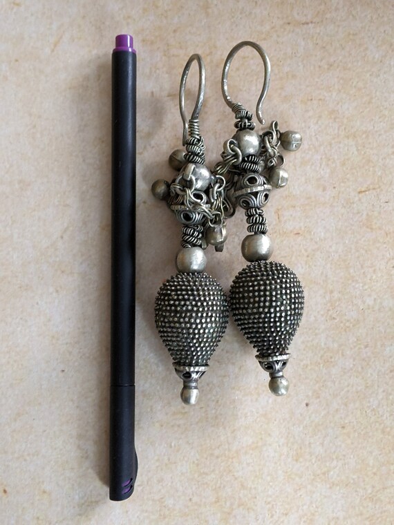 Old Vintage Nuristani Nooristani Earrings Large 1… - image 6