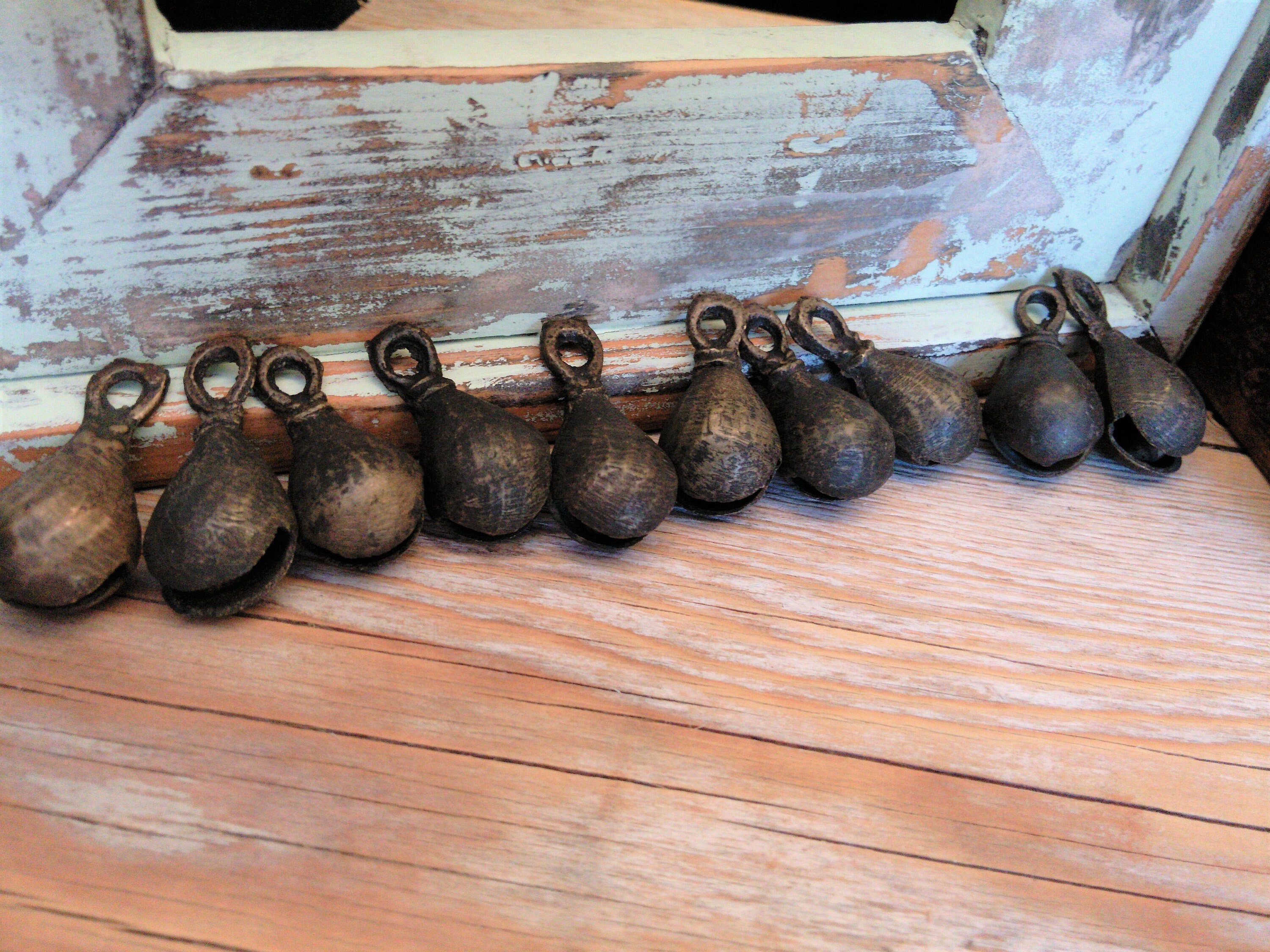 Vintage Brass Bells Small Findings From Punjab Pakistan Unique 10