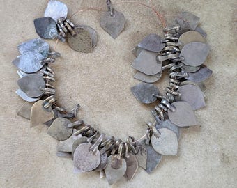 Vintage Droplet Charms Dangles Afghan Pakistani Tribal Findings 56 Pieces (22332)