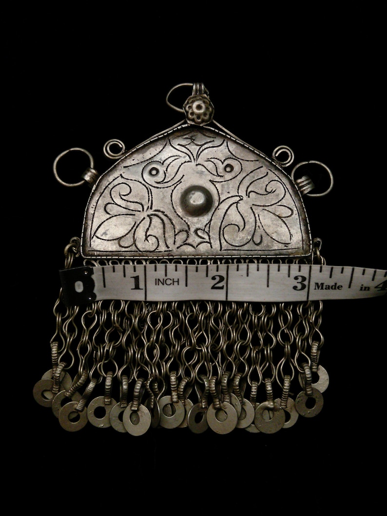 Vintage Tribal Pendant from Afghanistan Hazara #4978