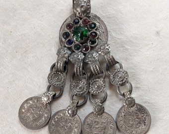 Kuchi Coin Pendant Vintage Tribal Jewelry Supplies (#11400)