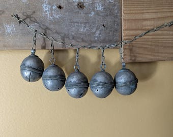 Vintage Turkmen Tribal Bells Zangolak Chimes Silk Road 5pcs (22251)