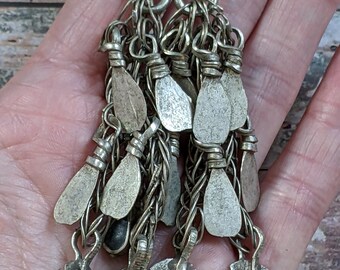 Vintage Kashmiri Tribal Pendant Flower Dangles DIY Ethnic Jewelry Supplies (15980)