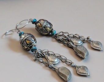 Incredibly Cute Vintage Native American Navajo Sterling Silver Moccasin Earrings Incredibly Cute Vintage Native American Navajo Sterling Silver Moccasin Earrings