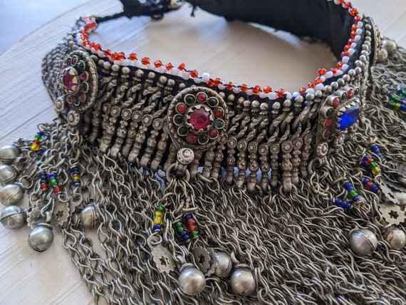 Vintage Waziri Tribal Choker Heavy Ethnic Jewelry… - image 6