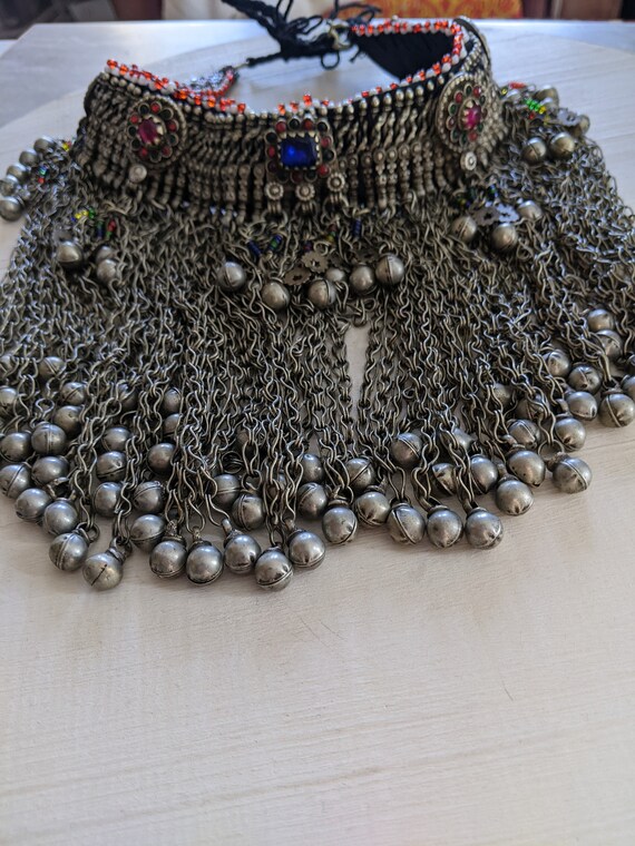 Vintage Waziri Tribal Choker Heavy Ethnic Jewelry… - image 4