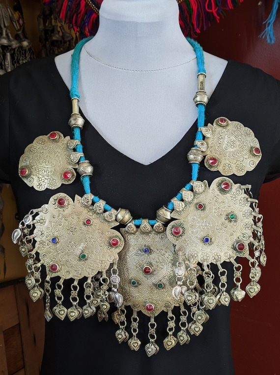 Tribal Jewelry Large Vintage Kashmiri Multi-Pendan