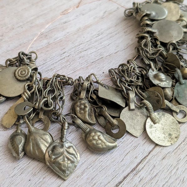 Kuchi Tribal Jewelry Charms 38pcs Mixed Vintage Jewelry Findings (21642)