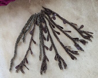Kuchi Chain Fringe Vintage Tribal Jewelry Upcycling Findings 9pcs (22337)