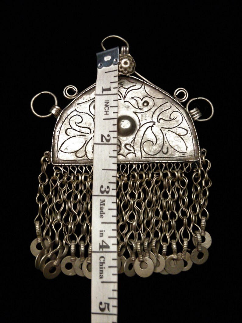 Vintage Tribal Pendant from Afghanistan Hazara #4978